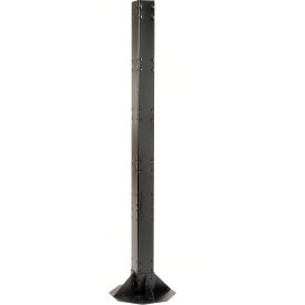 Global Industrial™ 81""H Floor Mount Orbit Steel Post and Power Outlets - Black
