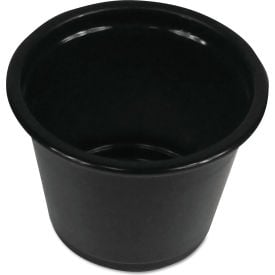 Boardwalk® Souffle/Portion Cups 1 oz Polypropylene Black Pack of 2500