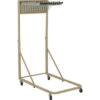 Interion™ Blueprint Pivot Mobile Rack with 12 Hangers & 12""-36"" Hanging Clamps 26-1/2""W White