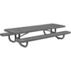 Global Industrial™ 8' Rectangular Kids Picnic Table Expanded Metal Gray