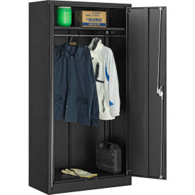 Global Industrial™ Wardrobe Cabinet Easy Assembly 36x18x72 Black
