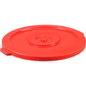 Global Industrial™ Plastic Trash Can Lid - 44 Gallon Red