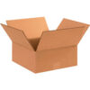 Global Industrial™ Flat Cardboard Corrugated Boxes 12""L x 12""W x 5""H Kraft
