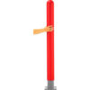 Global Industrial™ Smooth Bollard Post Sleeve 4"" HDPE Dome Top Red