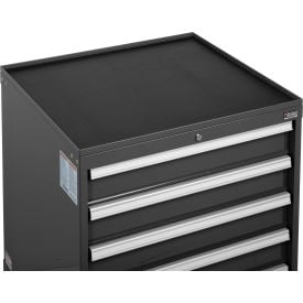 Global Industrial™ Top Tray w/Vinyl Mat for 30""Wx27""D Modular Drawer Cabinet Black