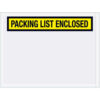 Panel Face Envelopes ""Packing List Enclosed"" Print 6""L x 4-1/2""W Yellow 1000/Pack