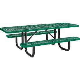 Global Industrial™ 8' Picnic Table ADA Compliant Expanded Metal Green
