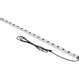 Global Industrial™ Power Strip 16 Outlets 15A 72""L 15' Cord