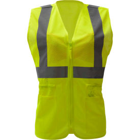 GSS Safety 7803 Class 2 Ladies Hi-Vis Safety Vest Lime S/M