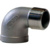 1/2 In. 304 Stainless Steel 90 Degree Street Elbow - MNPT X FNPT - Class 150 - 300 PSI - Import