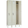 Lyon® 1-Tier 3 Door Locker Recessed Handle 54""W x 18""D x 78""H Putty Unassembled