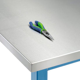 Global Industrial™ Workbench Top Boos Stainless Steel Square Edge 60""Wx36""Dx1-1/2"" Thick