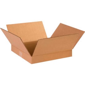 Global Industrial™ Flat Cardboard Corrugated Boxes 14""L x 14""W x 2""H Kraft