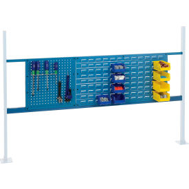 Global Industrial™ 18"" Pegboard & 36"" Louver Panel Kit 72""W Blue