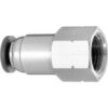 Push to Connect Tube Fitting - Nylon Plastic - Straight Adapter - 1/4"" Tube OD x 1/4"" NPT Female