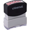 Universal® Message Stamp URGENT Pre-Inked One-Color Red
