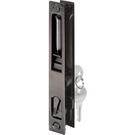 Prime-Line C 1033 Sliding Glass Door Handle Set 6-5/8"" Diecast Hook Style Flush Mount Keyed