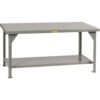 Little Giant® Heavy Duty 7 Gauge Steel Workbench Fixed Height - 72""W x 36""D x 34""H