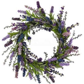 Nearly Natural 20'' Lavender Wreath