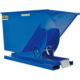 Steel Self-Dumping Forklift Hopper W/ Bump Release 1 Cu. Yd. 2000 Lbs. Cap. Blue