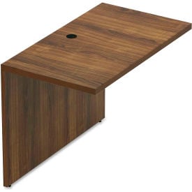 Lorell® Desk Bridge - 41.4"" x 23.6"" x 30"" - Walnut - Chateau Series