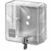 Honeywell Small Universal Thermostat Guard Clear Cover Clear Base Opaque Wallplate TG510A1001