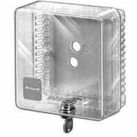 Honeywell Small Universal Thermostat Guard Clear Cover Clear Base Opaque Wallplate TG510A1001