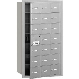 4B+ Horizontal Mailbox 21 A Doors (20 usable) Front Loading Aluminum USPS Access