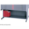 Safco® High Flat File Cabinet Base For 10 Drawer 46-1/2""W Gray
