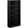 HON® Metal Bookcase Five-Shelf 34-1/2""W x 12-5/8""D x 71""H Charcoal