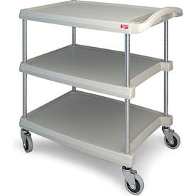 Metro® Utility Cart w/3 Shelves 400 lb. Capacity 34-3/8""L x 23-7/16""W x 35-1/2""H Gray
