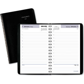 AT-A-GLANCE® Daily Appointment Book with Hourly Appointments 8 x 5 Black 2024