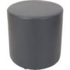 Interion® Antimicrobial Round Reception Ottoman Gray