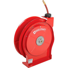 Reelcraft 5650 OLP 3/8""x50' 300 PSI Premium Duty All Steel Spring Retractable Compact Hose Reel