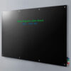 Global Industrial™ Magnetic Glass Dry Erase Board - 96 x 48 - Black