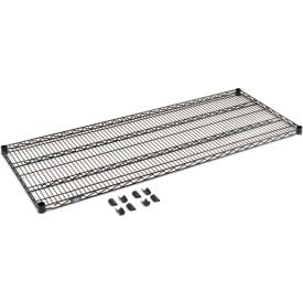 Nexel® S2442B Black Epoxy Wire Shelf 42""W x 24""D