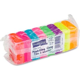 Chenille Kraft 4091 Modeling Clay Assortment 27 1/2g each Assorted Neon220 g