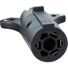Buyers Products 7-Way Flat to 4-Way Round Plastic Trailer Connector Adapter  - TC2074P