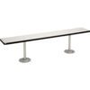 Global Industrial™ Locker Room Bench Laminate w/ Steel Tube Pedestal Legs 60""W x 12""D x 17""H