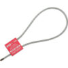 Global Industrial™ Metal Cable Seal 1/8""x12""L Red 50/Pack