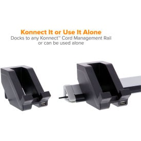 Bostitch Konnect USB Phone Stand Black