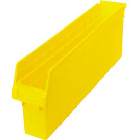 Plastic Nesting Storage Shelf Bin QSB805 4-3/8""W x 23-5/8""L x 8""H Yellow