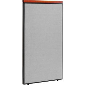 Interion® Deluxe Office Partition Panel 36-1/4""W x 61-1/2""H Gray