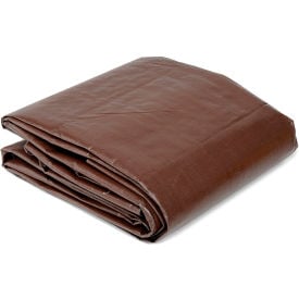Global Industrial™ 10' x 10' Super Heavy Duty 8 oz. Tarp Brown