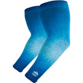 Ergodyne® Chill-Its® 6695 Sun Protection Arm Sleeves XL/2XL Blue 1 Pair