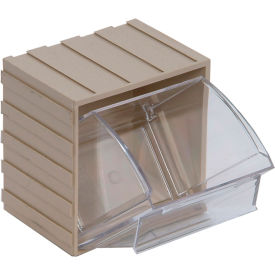 Quantum Tip Out Interlocking Bin QTB405 4-1/2 x 4 x 6 Ivory