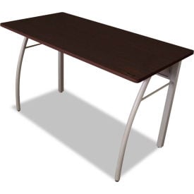 Linea Italia Rectangular Desk - 47-1/4""W x 23-5/8""D x 29-1/2""H - Mocha - Trento Series