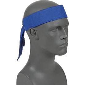 Ergodyne® Chill-Its® 6700CT Evap. Cooling Bandana w/ Built-In Cooling Towel - Tie Blue