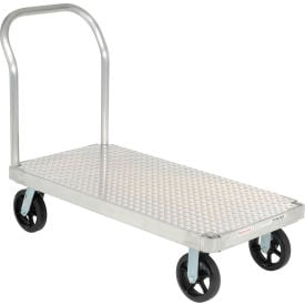 Magliner® Aluminum Platform Truck with Diamond Deck 48 x 30 2400 Lb. Cap.