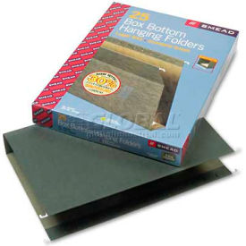 Smead® 2"" Capacity Box Bottom Hanging File Folders Legal Green 25/Box